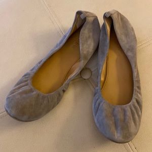 Jcrew suede ballet flats